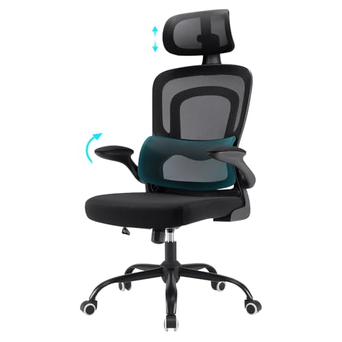 (-41%) Farini Ergonomischer Stuhl Büro Computer Stuhl mit Rollen Schreibtisch für Bequemer Home Office Höhenverstellbar Chefsessel Bürostuhl mit Kopfstütze