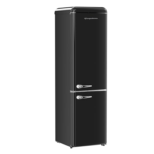 Frigidaire RETRO 9.2 Cubic Foot Fridge with Bottom Mount Freezer, 9.2 cu. ft, BLACK Onyx