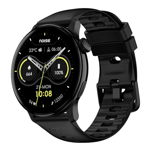 Noise Pro 6R 1.46" AMOLED Smart Watch, 1000 NITS, Powered by AI Pro, Built-in GPS, Strava Integration, Stainless Steel Dial, Video Watch Faces, 3ATM,*