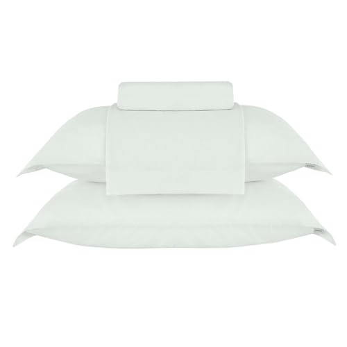 Buddemeyer Jogo de Cama Super King Soft Cotton 100% Algodão Verde 4 Peças