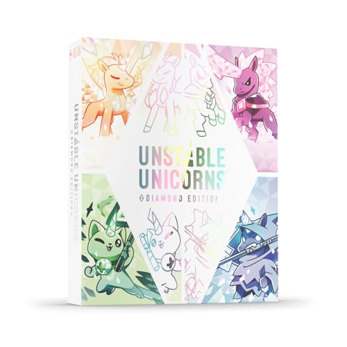 Unstable Unicorns Diamond Edition Base Game - for Kids, Teens, and Adults - Perfect for Family Game Night