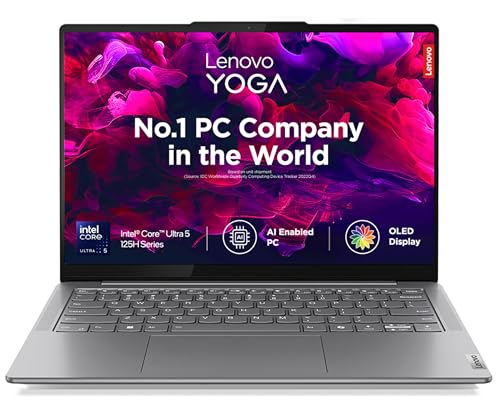 Lenovo Yoga Slim 7, Intel Core Ultra 5 125H, 16GB RAM, 512GB SSD, AI PC, WUXGA-OLED, 14"/35.5cm, Windows 11, Microsoft 365 Basic + Office 2024, Grey, 