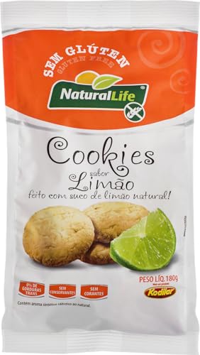 Cookies Natural Life - Sabor Limão - Sem Glúten - 180g