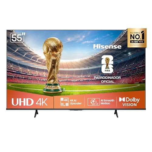 Hisense Smart TV 4K 55 Polegadas 55A6NV com Dolby Vision, HDR10, HLG, Dolby Gaming, Film Maker, DTS Virtual X, Compatibi...