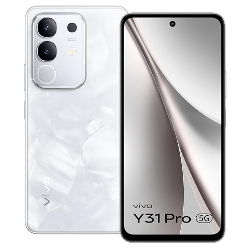 vivo Y31 Pro 5G (Dreamy White, 8GB RAM, 256GB Storage) with No Cost EMI/Additional Exchange Offers