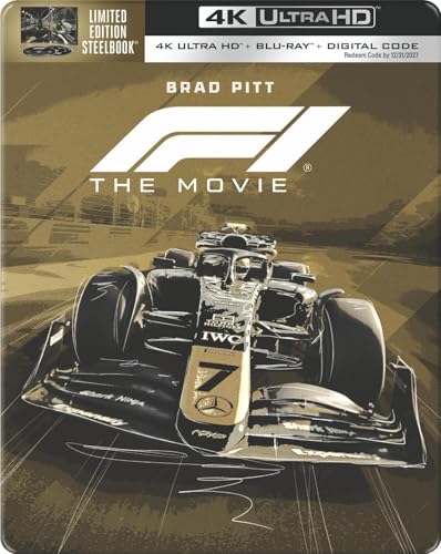 F1: The Movie - Limited Edition Steelbook (4K Ultra HD + Blu-ray + Digital)