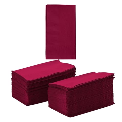Perfect Stix Burgundy Paper Dinner Napkins, 2-Ply, 15 x 17 Inch, 50 Count