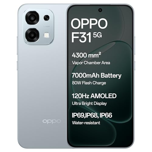 Oppo F31 5G (Cloud Green, 8GB RAM, 128GB Storage) with No Cost EMI/Bank Offers