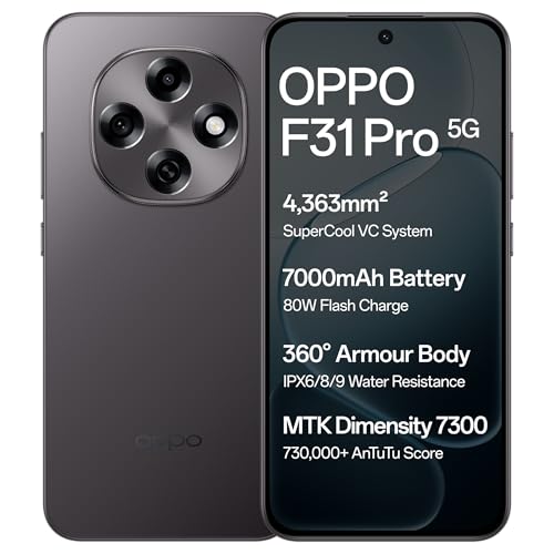 Oppo F31 Pro 5G (Space Grey, 8GB RAM, 128GB Storage)
