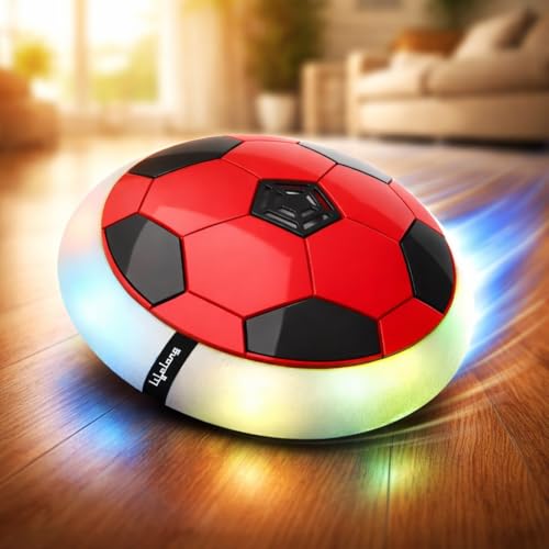 Lifelong Smart Electronic Rechargeable Hover Air Ball Football Toy, 2000mAh, USB Type-C, 3 Speed Modes, LED Light, Strong Body, Indoor Soccer, Safe fo