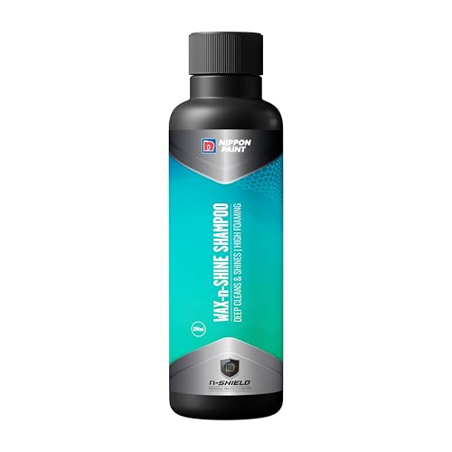 Nippon Paint n-Shield Wax-n-Shine Car Wash Shampoo, 250ml High-Foam | Gloss from First Wash | Phosphate-Free Formula | High-Foam Deep Clean | Japanese
