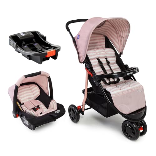 Travel System Cosco Kids, Toffy, 0 a 15kg, Cinza Mescla