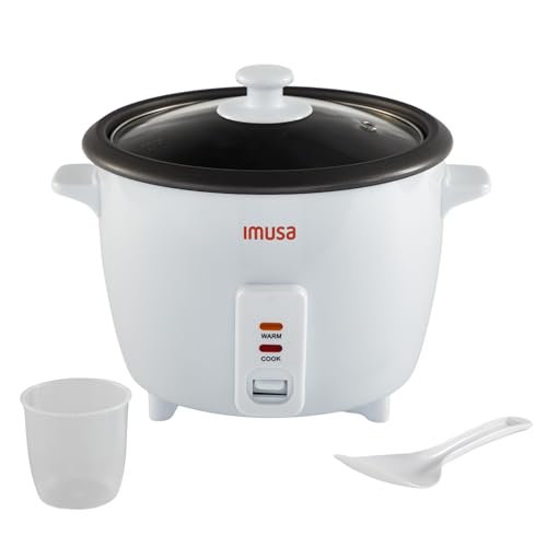 IMUSA Electric Rice Cooker 10 Cup Cooked 5 Cup Uncooked – Ceramic Nonstick Pot, Multi Cooker for Rice, Quinoa, Oatmeal, 