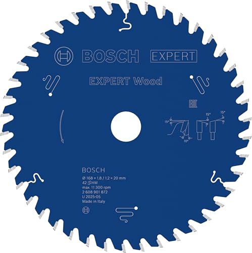 🔥 STARKER PREIS (-73%) Bosch 1x EXPERT Wood Kreissägeblatt, 168x1,8/1,2x20 mm, Z42