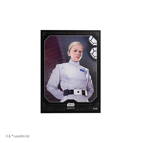Asmodee Star Wars: Unlimited Dedra Meero Art Sleeves - Officially Licensed Pack of 60 Art Sleeves and 2 Clear Sleeves, Optimized Size for Star Wars: Unlimited and Other TCG and LCG Games