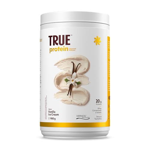 True Protein 900 g – True Source | Blend Avançado com Whey, Colágeno e VERISOL® | Alta Performance & Nutrição (900g, Vanilla Ice Cream)