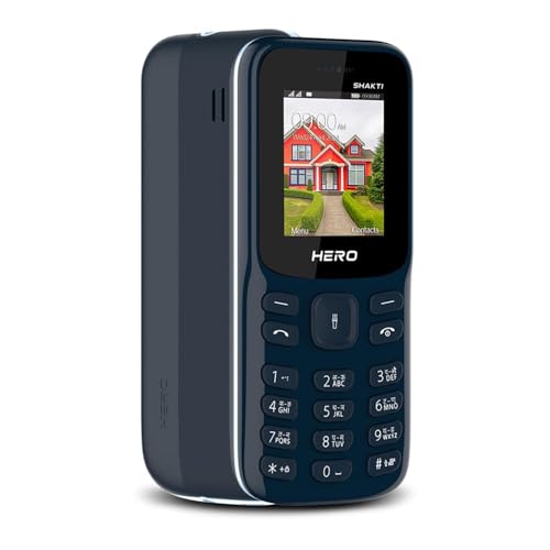Lava Hero Shakti 2025 Dual Sim Keypad Mobile Phone (with Vibration Alert) | 1.8" Display | Super Saving Battery Mode | Stylish Design | Number Talker 