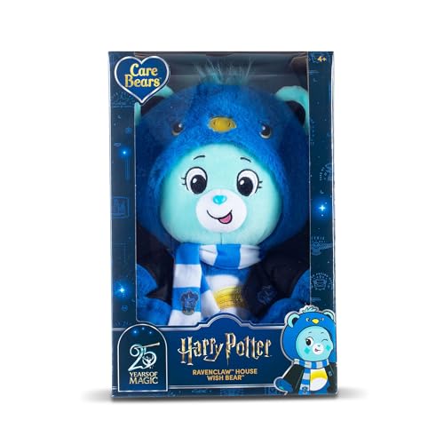 Care Bears x Harry Potter Ravenclaw Wish Bear 30cm Hoodie Plush – Premium Hogwarts House Collectible, Ages 4+