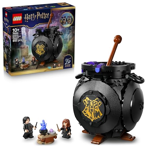 (-30%) LEGO Harry Potter Kessel: Geheimes Klassenzimmer für Zaubertränke - DIY Set für Schreibtisch oder Schlafzimmer mit Patronus und Hermine und Snape Minifiguren - Geschenk für Kinder ab 10 Jahren - 76464