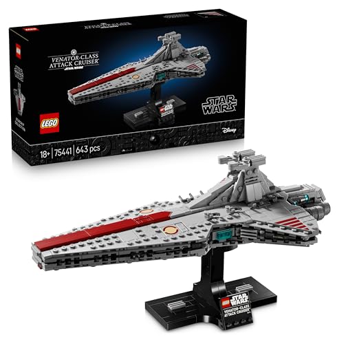 (-37%) LEGO Star Wars 75441 Angriffskreuzer der Venator-Klasse - Modellbau-Set des republikanischen Kriegsschiffs für Erwachsene - Deko für Wohnzimmer & Regal - Geschenk für Fans von Die Rache der Sith