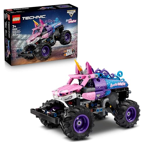 (-36%) LEGO Technic Monster Jam Sparkle Smash mit Rückziehmotor - Technic Monstertruck & Einhorn Monster Truck Spielzeug - Kreatives Geschenk ab 7 Jahren für Kinder, Mädchen & Jungen - 42220
