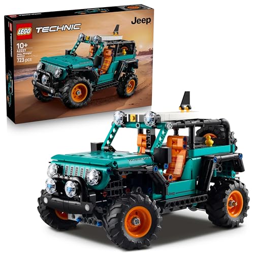 (-36%) LEGO Technic Jeep Wrangler Rubicon Geländewagen - Off-Road Spielzeug Fahrzeug Modellbau mit V6-Motor, Lenkung & Federung - STEM Geburtstagsgeschenk für Jungen ab 10 Jahren - 42227