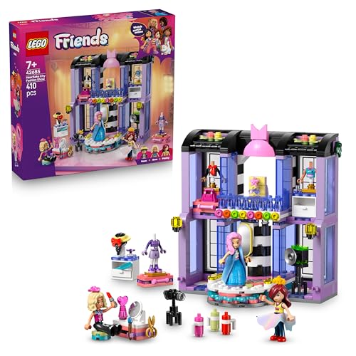 LEGO Friends Heartlake City Fashion Show - Dress-Up Toy w/ 3 Mini Dolls, a Catwalk, Customisable Outfits incl. Skirt, Coat, Hats & Accessories - Creative Gift for 7+ Year Old Girls - 42685