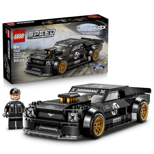 (-36%) LEGO Speed Champions Ken Blocks 1965 Ford Mustang Hoonicorn V1 - Muscle Car Spielzeug - Modellbau mit Minifigur zum Sammeln - Kinderzimmer Deko - Mint Geschenk für Jungen ab 9 Jahren und Fans - 77262