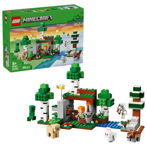 (-30%) LEGO Minecraft Erstes Abenteuer in der Nacht - Interaktives Spielzeug mit 7 Figuren inkl. Alex, Creeper, Skelett & Waldwolf - Gaming-Geschenk für Jungen und Mädchen ab 8 Jahren - 21593