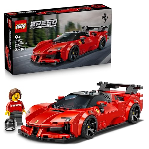 (-35%) LEGO Speed Champions Ferrari SF90 XX Stradale Sportwagen - Modellbau mit sammelbarer Fahrer Minifigur - Geburtstagsgeschenkidee für Jungen ab 9 Jahren und Motorsportfans - 77254