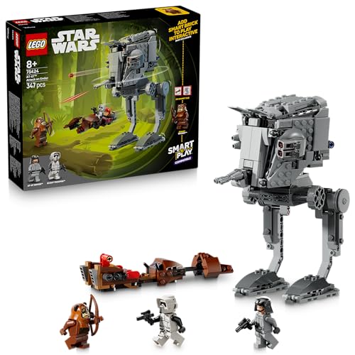 🔥 STARKER PREIS (-40%) LEGO Star Wars 75424 SMART Play: AT-ST Angriff auf Endor - Kompatibles Interaktives Spielzeug inkl. 2 SMART Tags und Wicket Minifigur - Geschenk für Jungen und Mädchen ab 8 Jahren und Erwachsene Fans