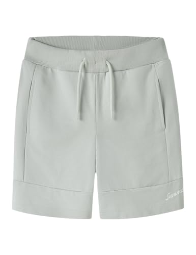 🔥 STARKER PREIS (-45%) Name IT Jungen Nkmhuko Nreg Sweat Shorts Unb, Pale Aqua, 122 cm