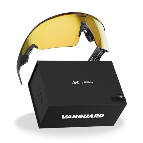 Oakley | Meta Vanguard with Meta AI, Audio, Photo, Video Compatibility - Black, Prizm™ 24K