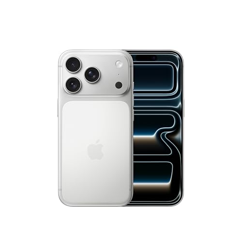 (-12%) Apple iPhone 17 Pro 256 GB: 6,3" Display mit ProMotion bis zu 120 Hz, A19 Pro Chip, bahnbrechende Batterielaufzeit, Pro Fusion Kamera-System mit Center Stage Frontkamera; Silber