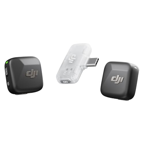Amazon.com : DJI Mic Mini (2 TX + 1 Mobile RX), Wireless Lavalier Microphone for iPhone 17/16/15 & Android/PC/