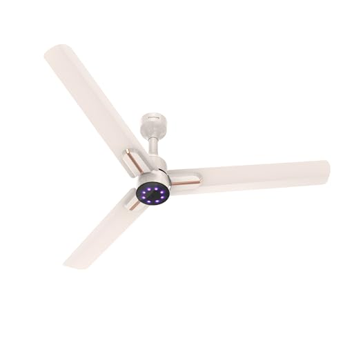 Polycab Wizzy Neo LED 2.0 1200mm BLDC Ceiling Fan with remote |BEE 5 Star Rated, Higher Air Delivery|LED Indicator,Reverse,Sleep and Breeze Mode,Free 