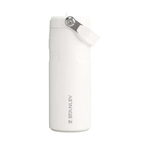 Stanley Garrafa de água esportiva Flip Straw 2.0 1913 com canudo 0,47 L - 8 horas de frio - 40 horas gelada - aço inoxidável - livre de BPA - resistente a vazamentos - cabe no suporte de copo - pode