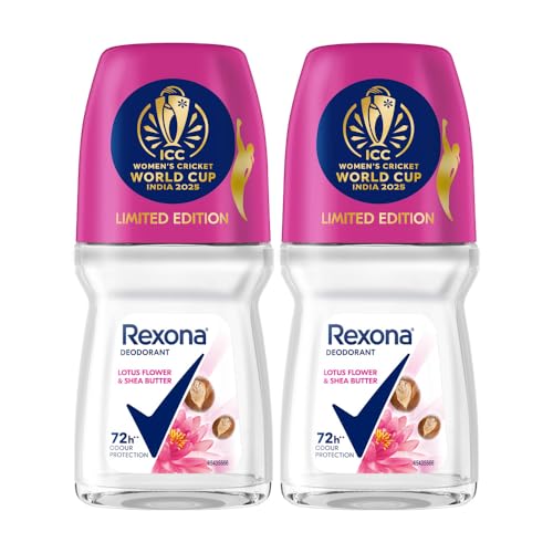 Get 72H Odour Protection with Rexona Lotus Antiperspirant Roll-On, now 68% off at ₹191 (MRP ₹598)