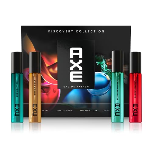 Perfume Gift Set for Men | 4 Premium Fragrances | 12Hr Long Lasting | AXE EDP Mini Set 4x15ml | Premium fragrance gifting