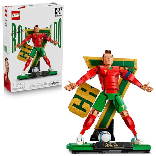 LEGO Editions Cristiano Ronaldo – Fußballlegende Spielzeug - 3D Figuren Modellbau - DIY Kinderzimmer Deko - Geschenk für Jungen, Mädchen ab 12 Jahren und Erwachsene Sportfans - 43016