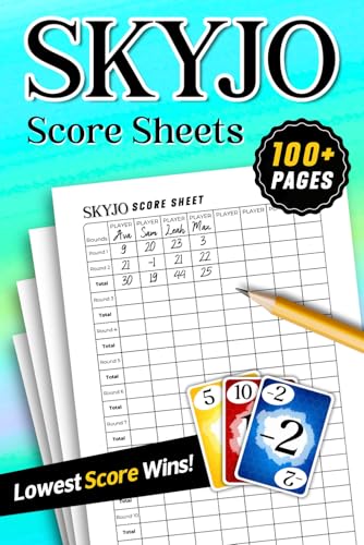 SKYJO Score Sheets: 100+ Pages For Scorekeeping (6x9)