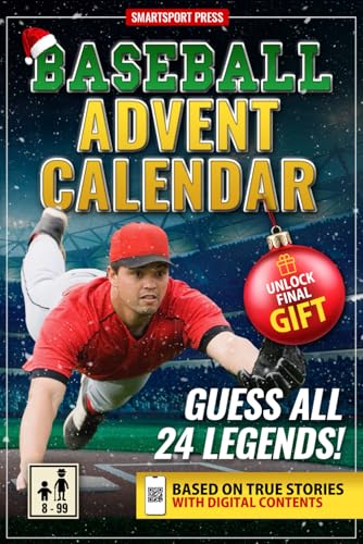 Advent Calendar Baseball: Guess The 24 Legends. Each Day an Epic Story. Scan the QR, Guess the Champion, and Collect Unique Digital Cards. Includes ... Access. Perfect Gift for Adults and Teens