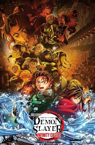 Demon Slayer: Infinity Castle (2025) - Group Key Art Wall Poster, 34L" x 22.4W", Premium Unframed Version