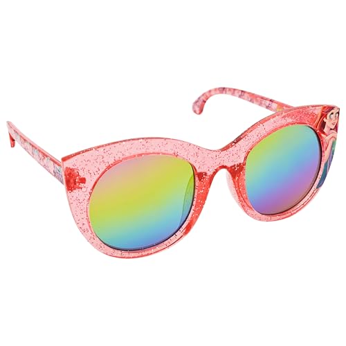 ARKAID Little Mermaid Sunglasses for Kids | Pink Glitter Disney Shades | UV 400 | One Size Fits Most Kids Comfortably