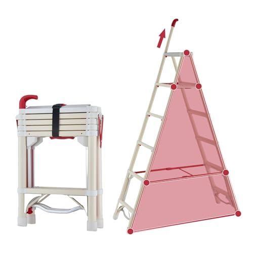 Step-Triggered Auto Retraction...tdoor Indoor Work,White & Red