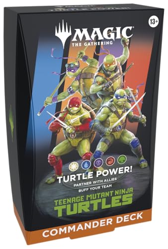 Magic: The Gathering | Teenage Mutant Ninja Turtles - Commander Deck - Turtle Power! | Collectible Trading Card Game
