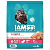 IAMS Proactive Health Indoor Dry Cat Food, Salmon, 22 lb