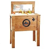 45-Qt Backyard Expressions Wooden Cooler w/ Insulated Liner & Bottle Opener $42.85 + Free S&H