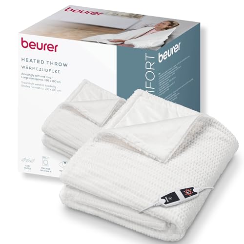 (-35%) Beurer Heizdecke Helsinki, kuschelige Wärmedecke aus luxuriösem Material