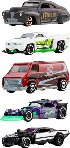 Hot Wheels Toy Cars, 2026 Silver Series Batman Super Villains 5 Pack